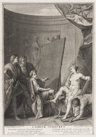 KG 12943
<br/>
De onbescheiden liefde.
<br/>
<em>Surugue, Louis (1686-1762)</em>